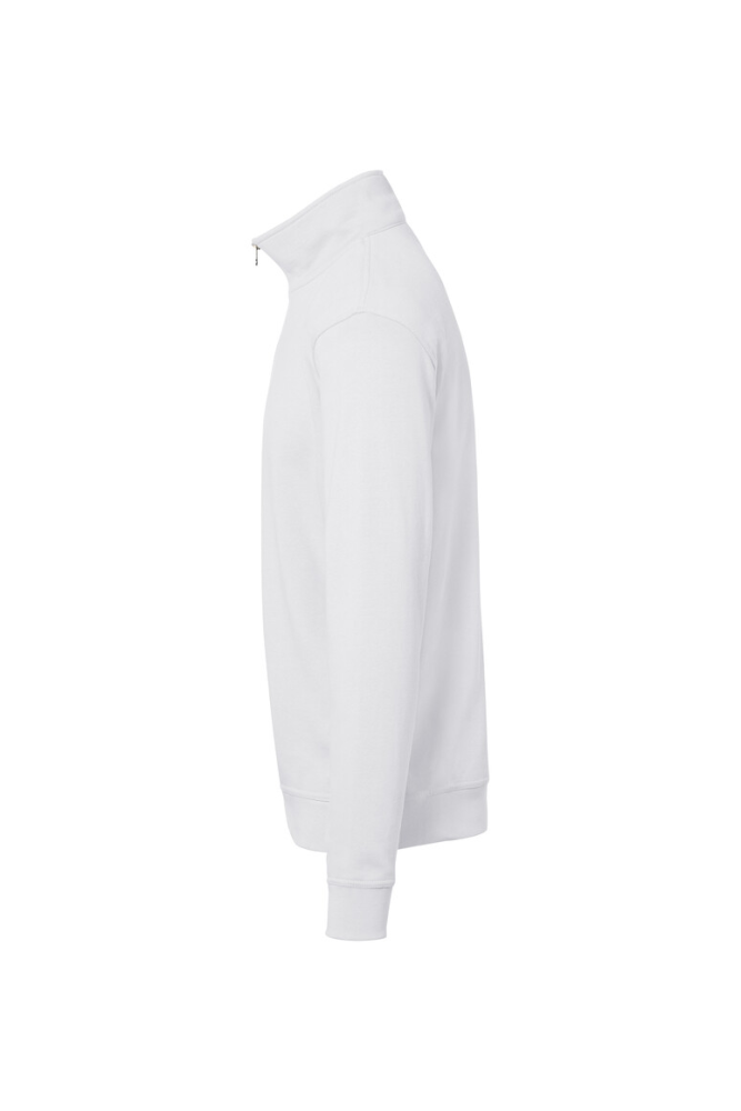 HAKRO zip-sweatshirt premium, weiß
