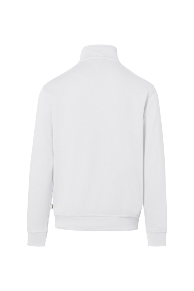 HAKRO zip-sweatshirt premium, weiß