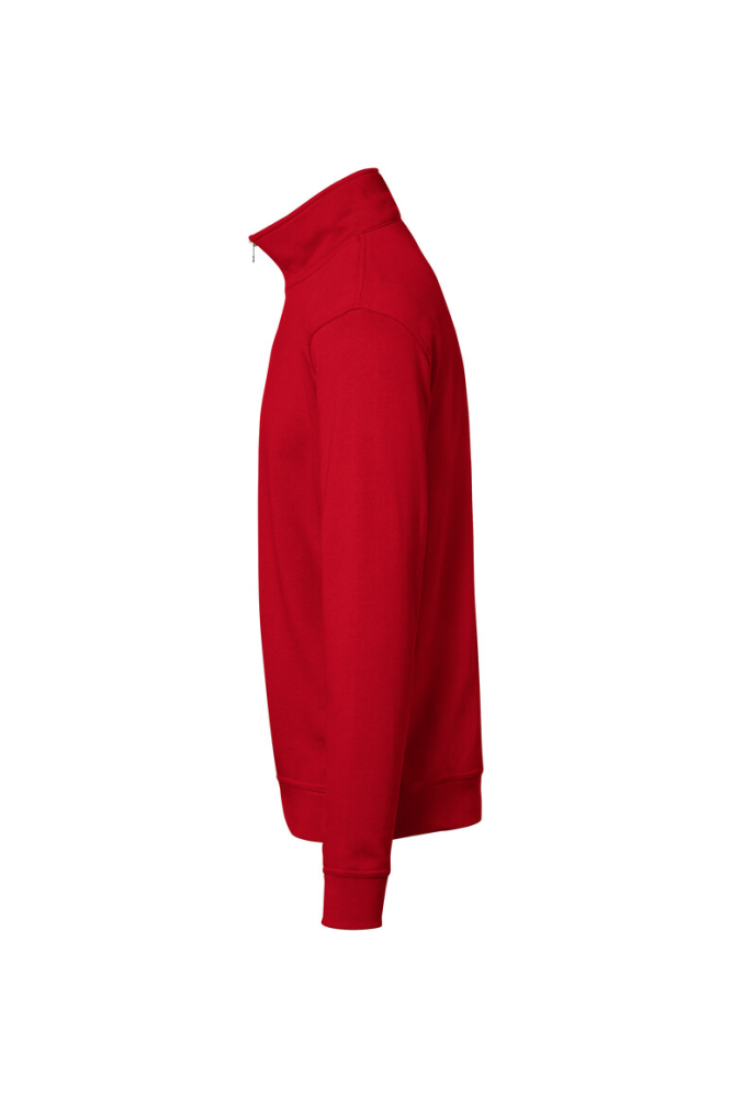 HAKRO zip-sweatshirt premium, rot