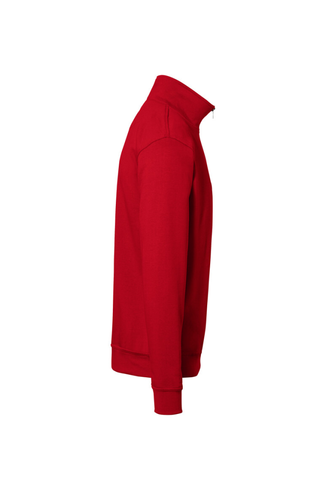 HAKRO zip-sweatshirt premium, rot