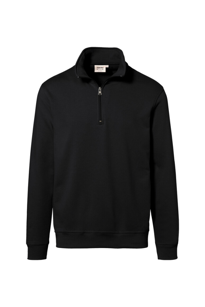 HAKRO zip-sweatshirt premium, schwarz