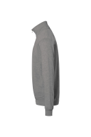 HAKRO Zip-Sweatshirt Premium, grau meliert