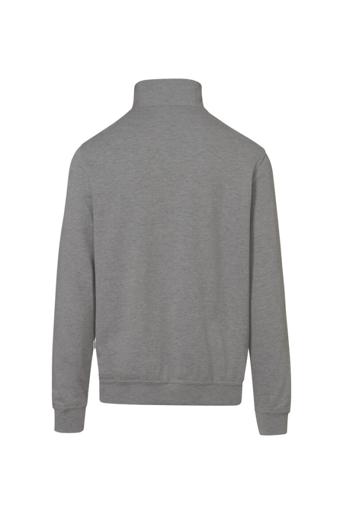 HAKRO Zip-Sweatshirt Premium, grau meliert
