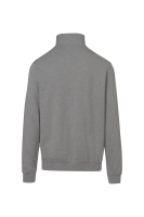HAKRO Zip-Sweatshirt Premium, grau meliert