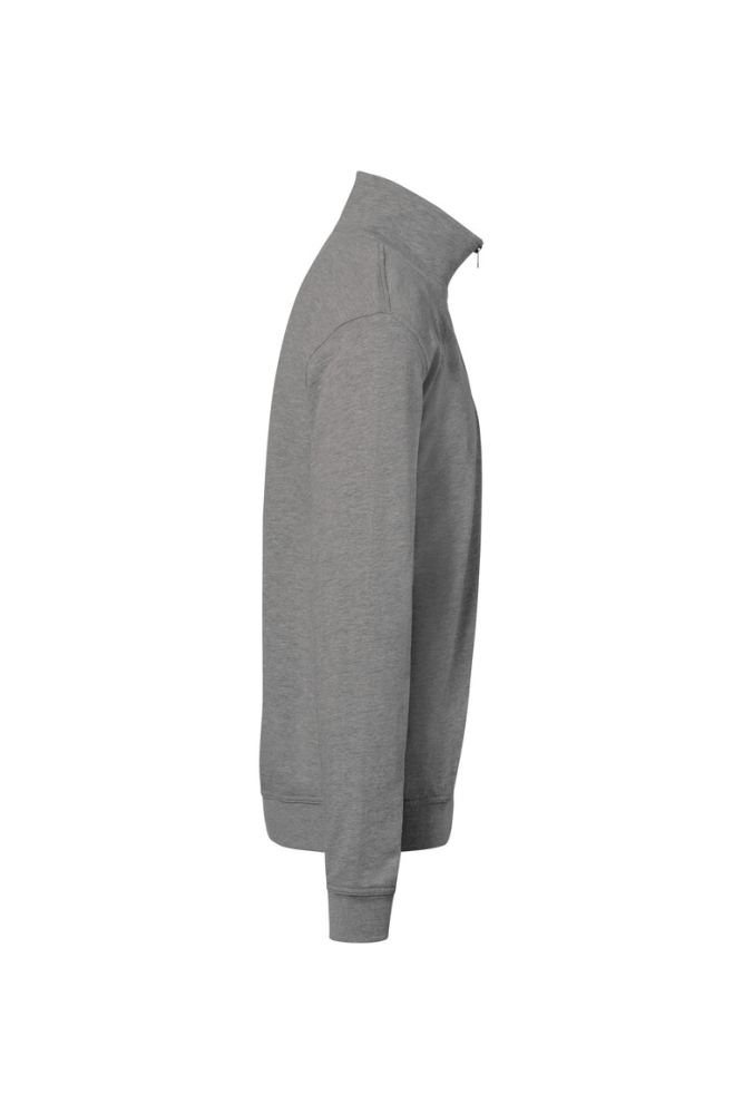 HAKRO Zip-Sweatshirt Premium, grau meliert