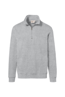 HAKRO Zip-Sweatshirt Premium, ash meliert