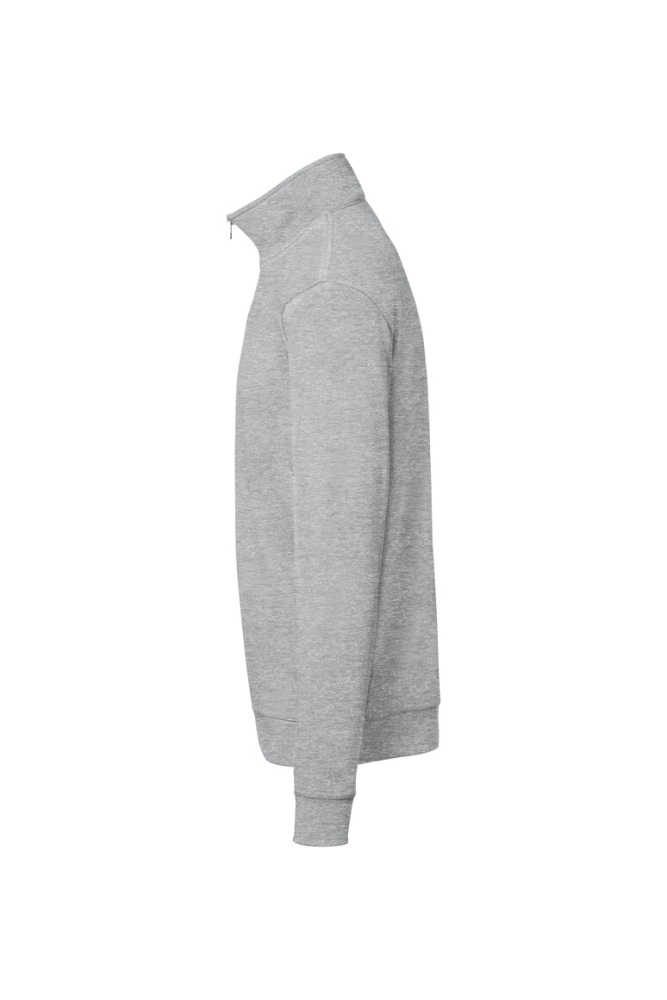 HAKRO Zip-Sweatshirt Premium, ash meliert