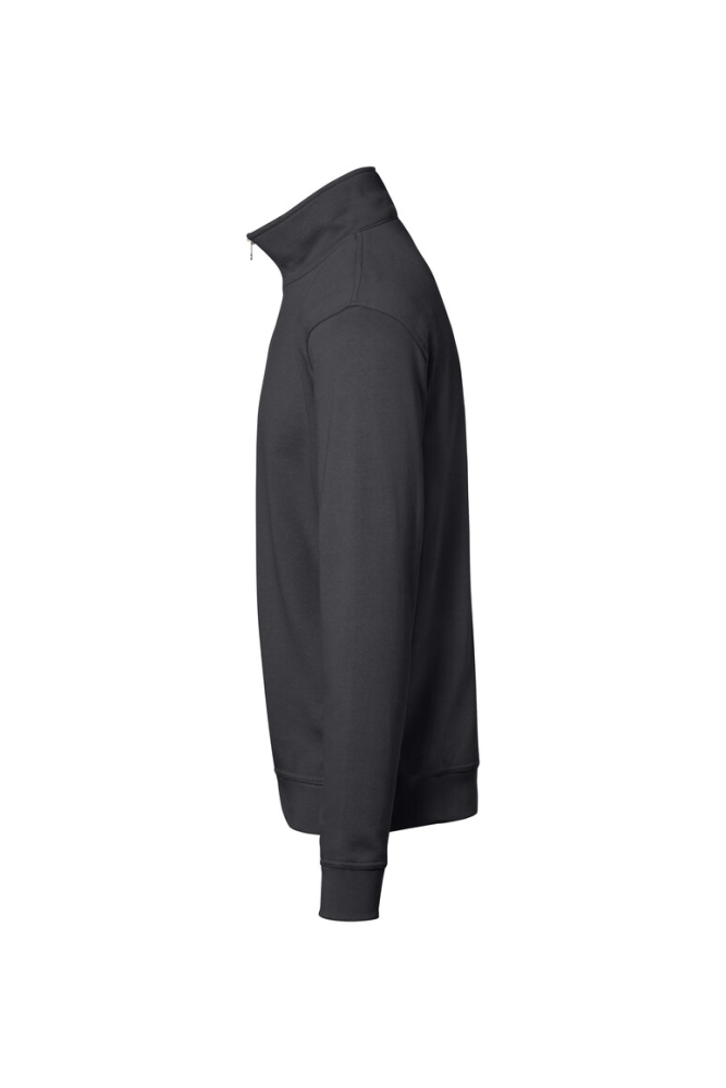 HAKRO Zip-Sweatshirt Premium, karbongrau