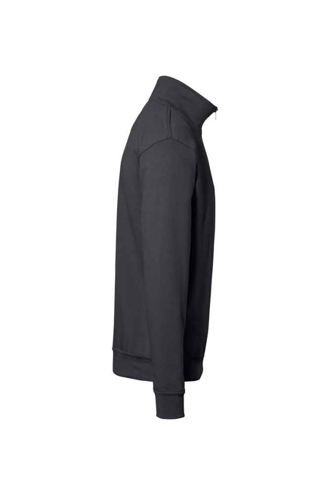 HAKRO Zip-Sweatshirt Premium, karbongrau