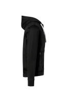 HAKRO Kapuzenjacke Bonded ECO, schwarz/silber