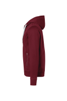 HAKRO Kapuzenjacke Bonded ECO, weinrot/silber