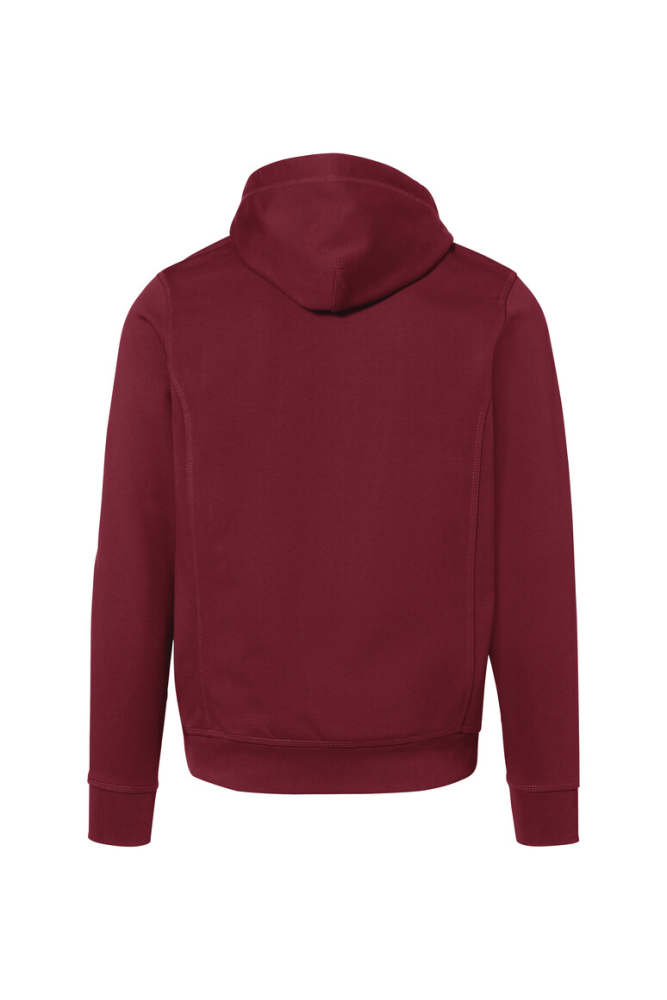 HAKRO Kapuzenjacke Bonded ECO, weinrot/silber