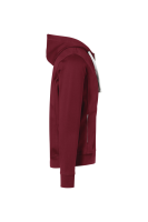 HAKRO Kapuzenjacke Bonded ECO, weinrot/silber