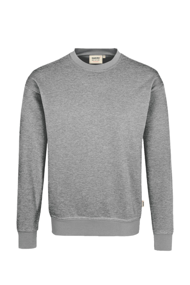 HAKRO Sweatshirt MIKRALINAR®, grau meliert