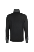 HAKRO Zip-Sweatshirt Contrast MIKRALINAR®, schwarz/anthrazit