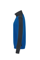 HAKRO Zip-Sweatshirt Contrast MIKRALINAR®, royalblau/anthrazit