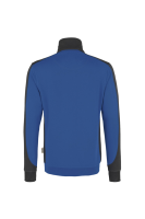 HAKRO Zip-Sweatshirt Contrast MIKRALINAR®, royalblau/anthrazit