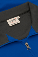 HAKRO Zip-Sweatshirt Contrast MIKRALINAR®, royalblau/anthrazit