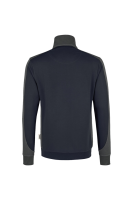 HAKRO Zip-Sweatshirt Contrast MIKRALINAR®, tinte/anthrazit