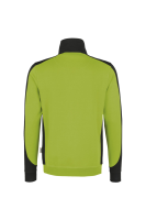HAKRO Zip-Sweatshirt Contrast MIKRALINAR®, kiwi/anthrazit