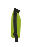 HAKRO Zip-Sweatshirt Contrast MIKRALINAR®, kiwi/anthrazit