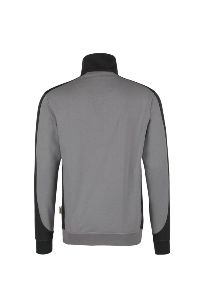 HAKRO Zip-Sweatshirt Contrast MIKRALINAR®, titan/anthrazit