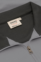 HAKRO Zip-Sweatshirt Contrast MIKRALINAR®, titan/anthrazit