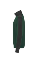 HAKRO Zip-Sweatshirt Contrast MIKRALINAR®, tanne/anthrazit