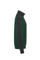 HAKRO Zip-Sweatshirt Contrast MIKRALINAR®, tanne/anthrazit