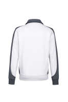 HAKRO Sweatjacke Contrast MIKRALINAR®, weiss/anthrazit
