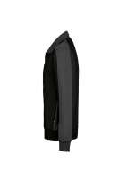 HAKRO Sweatjacke Contrast MIKRALINAR®, schwarz/anthrazit
