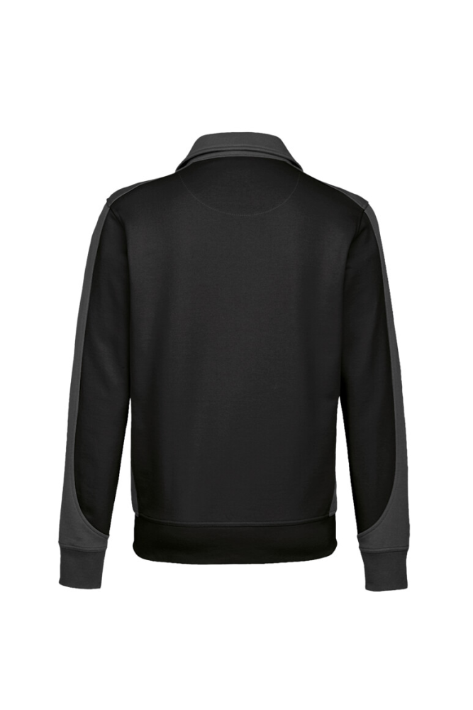 HAKRO Sweatjacke Contrast MIKRALINAR®, schwarz/anthrazit