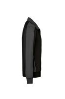 HAKRO Sweatjacke Contrast MIKRALINAR®, schwarz/anthrazit