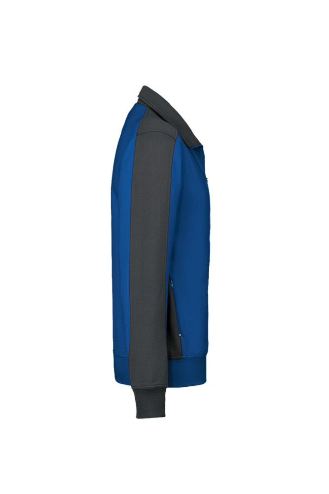 HAKRO Sweatjacke Contrast MIKRALINAR®, royalblau/anthrazit