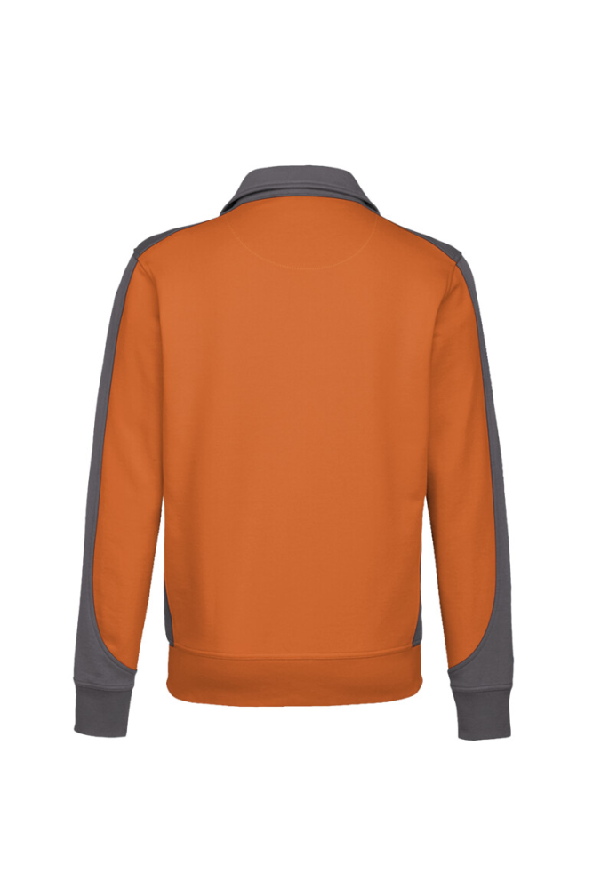 HAKRO Sweatjacke Contrast MIKRALINAR®, orange/anthrazit