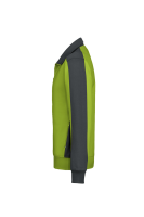 HAKRO Sweatjacke Contrast MIKRALINAR®, kiwi/anthrazit