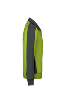 HAKRO Sweatjacke Contrast MIKRALINAR®, kiwi/anthrazit