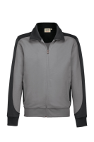 HAKRO Sweatjacke Contrast MIKRALINAR®, titan/anthrazit