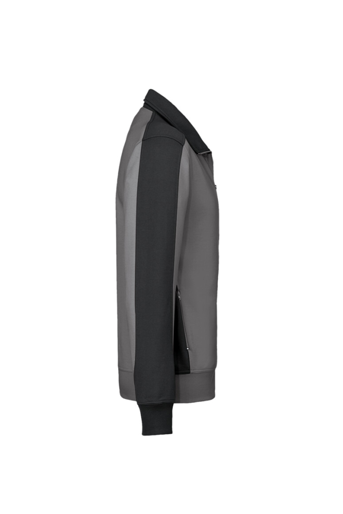 HAKRO Sweatjacke Contrast MIKRALINAR®, titan/anthrazit