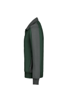 HAKRO Sweatjacke Contrast MIKRALINAR®, tanne/anthrazit