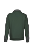 HAKRO Sweatjacke Contrast MIKRALINAR®, tanne/anthrazit