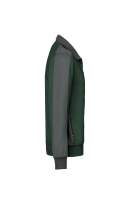 HAKRO Sweatjacke Contrast MIKRALINAR®, tanne/anthrazit