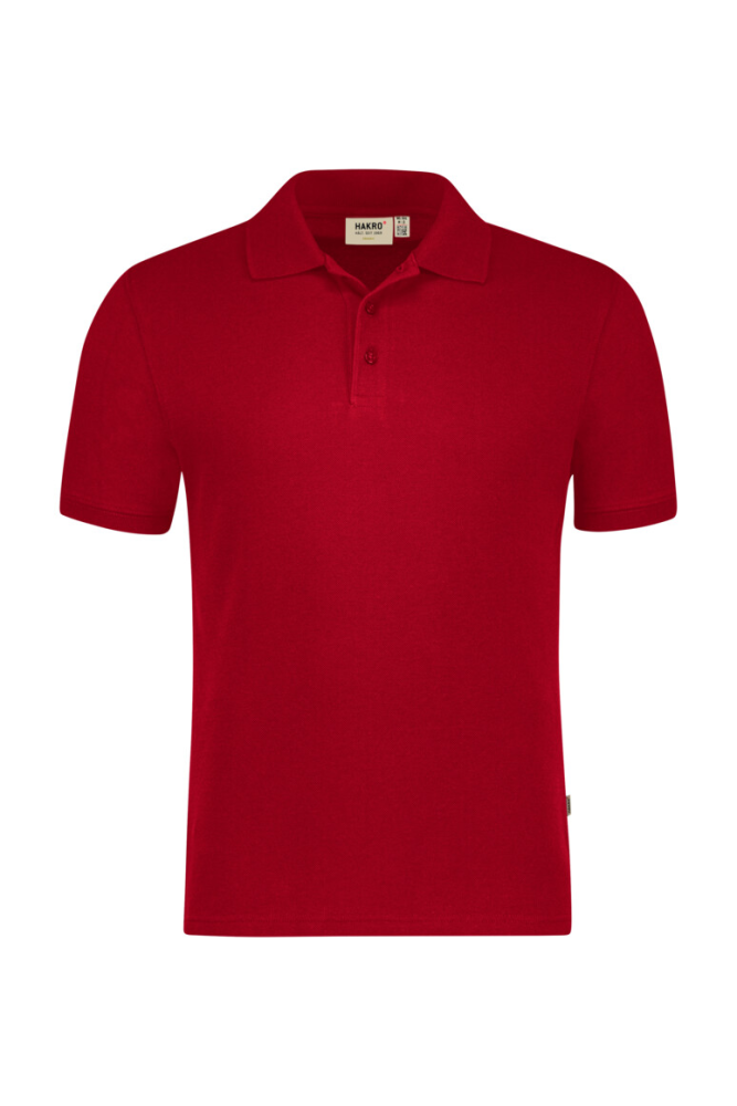 HAKRO Poloshirt Bio-Baumwolle GOTS, rot