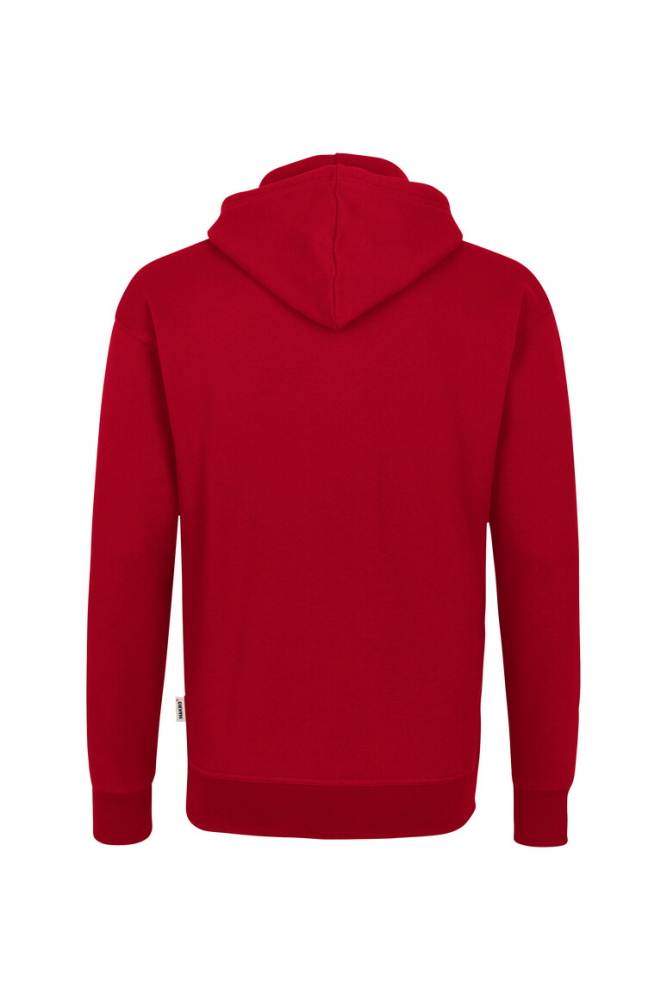 HAKRO Kapuzen-Sweatshirt Bio-Baumwolle GOTS, rot, 5XL