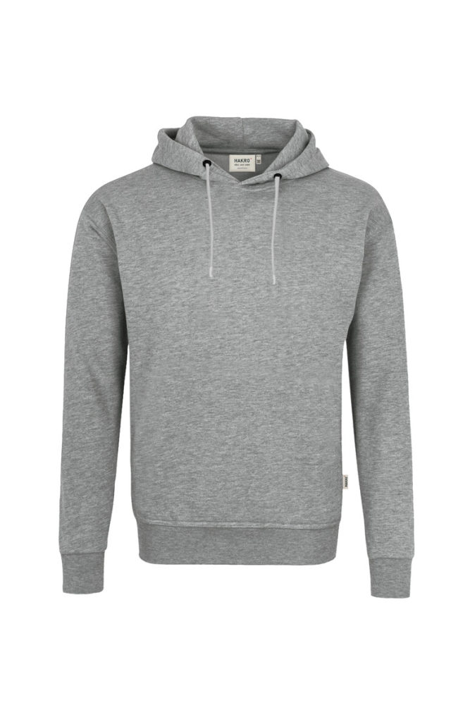 HAKRO Kapuzen-Sweatshirt Bio-Baumwolle GOTS, grau meliert, S