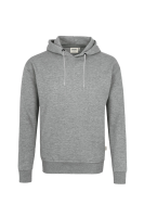 HAKRO Kapuzen-Sweatshirt Bio-Baumwolle GOTS, grau meliert, S