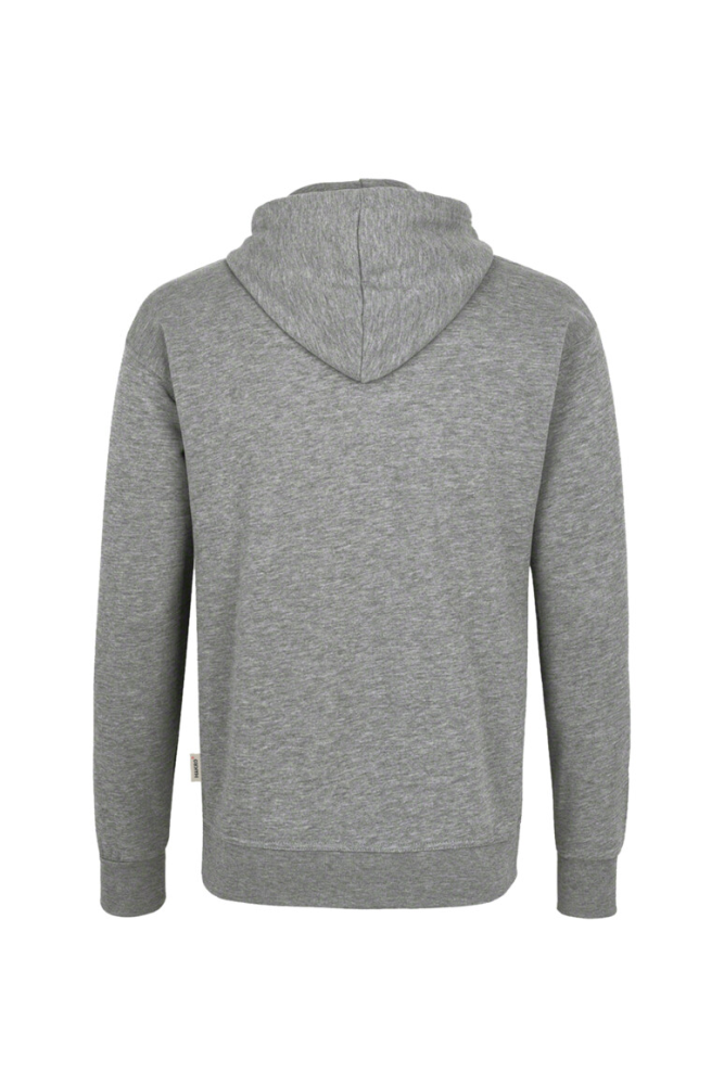 HAKRO Kapuzen-Sweatshirt Bio-Baumwolle GOTS, grau meliert, S