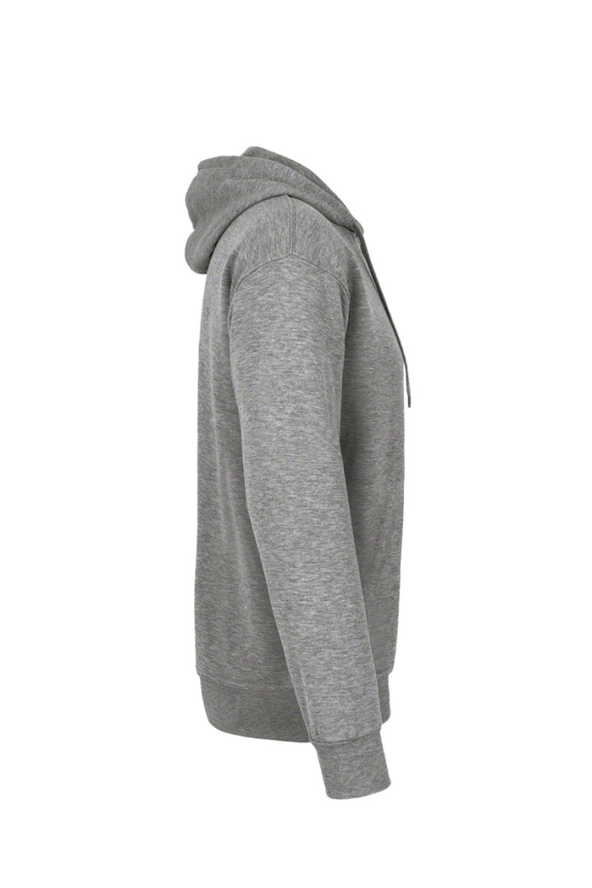 HAKRO Kapuzen-Sweatshirt Bio-Baumwolle GOTS, grau meliert, S