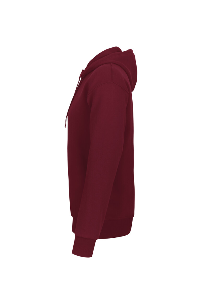 HAKRO Kapuzen-Sweatshirt Bio-Baumwolle GOTS, weinrot, S