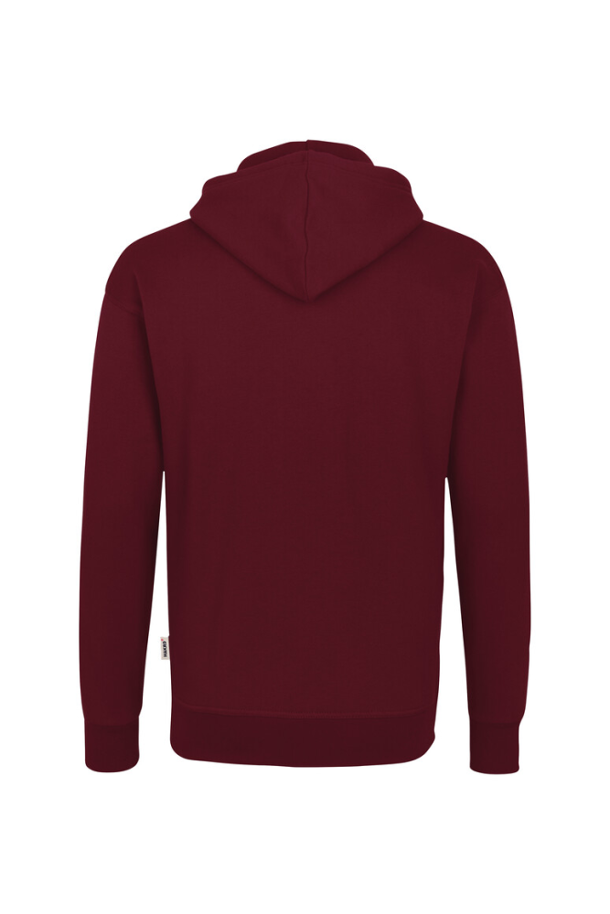 HAKRO Kapuzen-Sweatshirt Bio-Baumwolle GOTS, weinrot, S